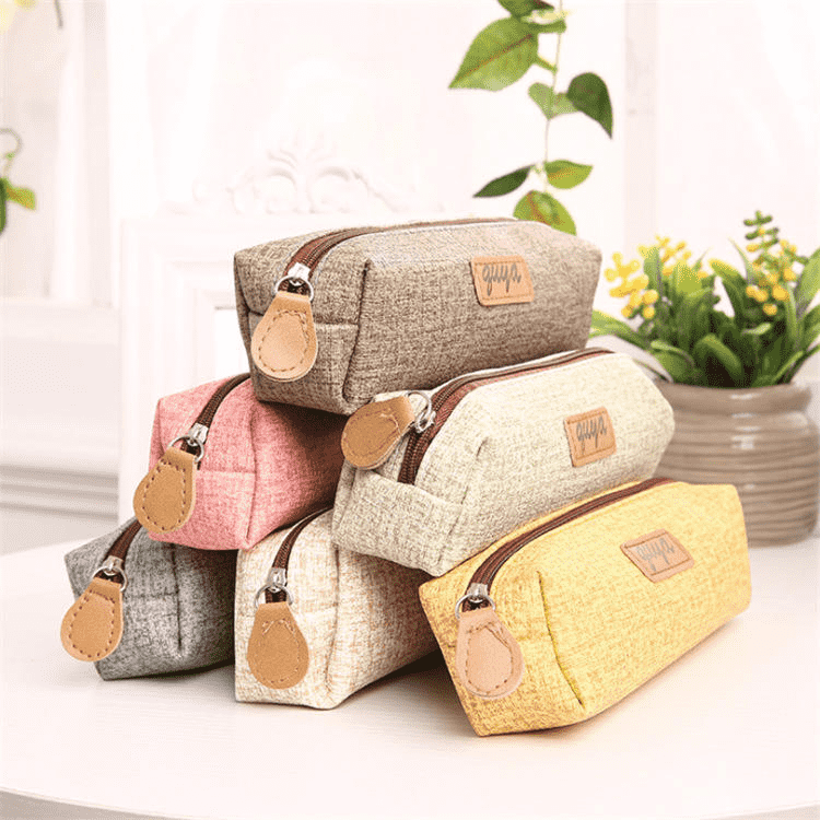 인조 가죽 연필 가방